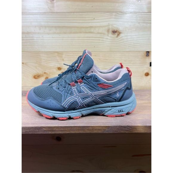 Asics Gel-Venture 8 Women's Trail Running Shoes in Carrier Grey/Ginger Peach Siz - Picture 1 of 11
